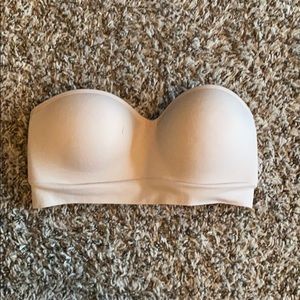 Strapless nude bra
